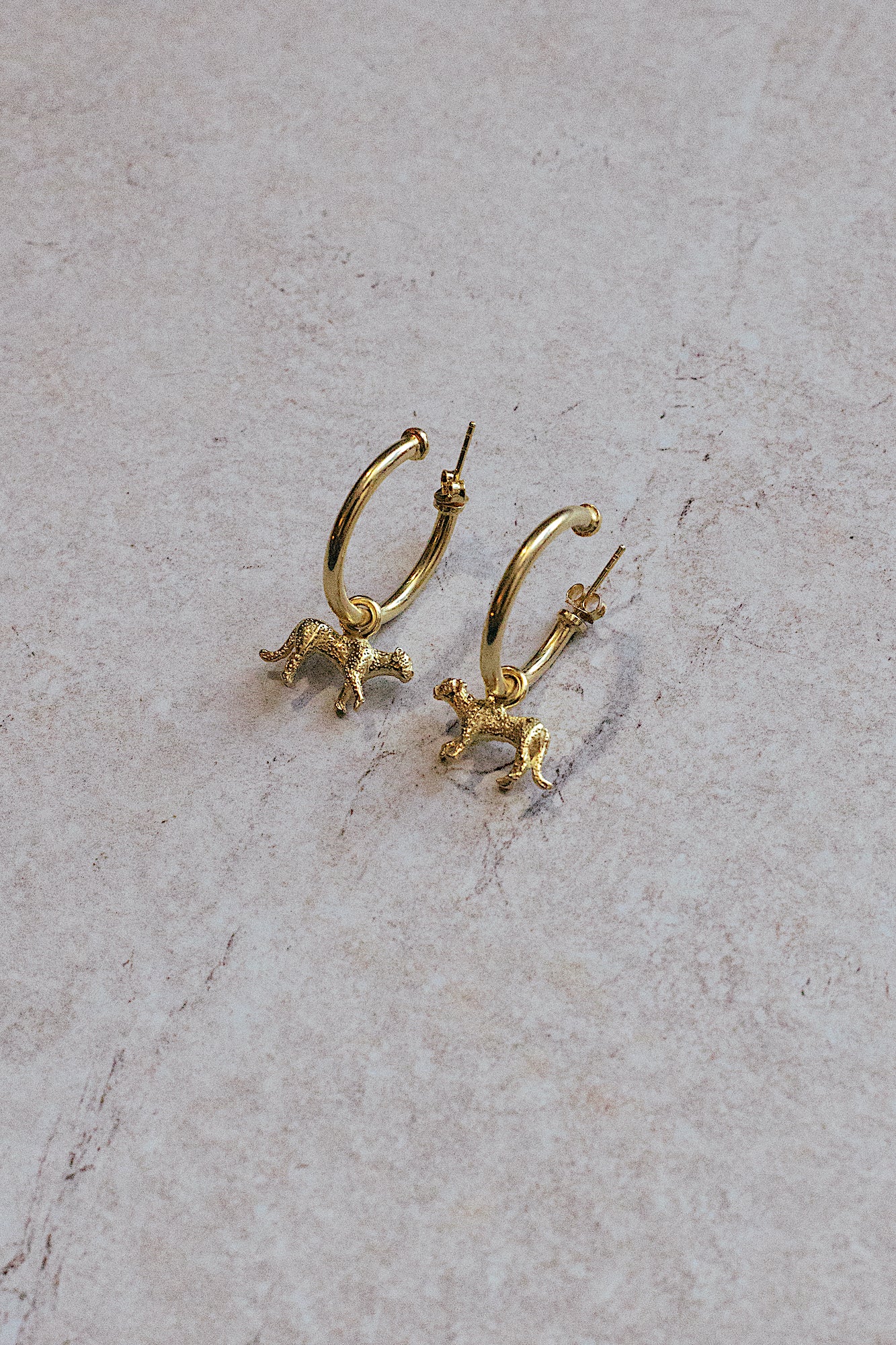 Cheetah chunky earrings