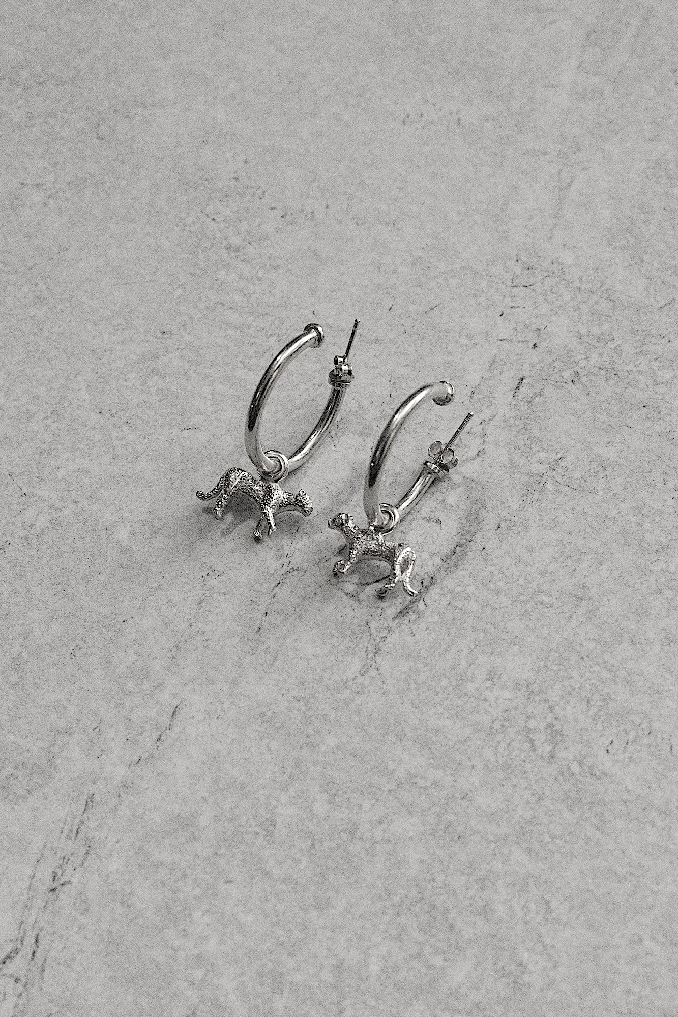 Cheetah chunky earrings