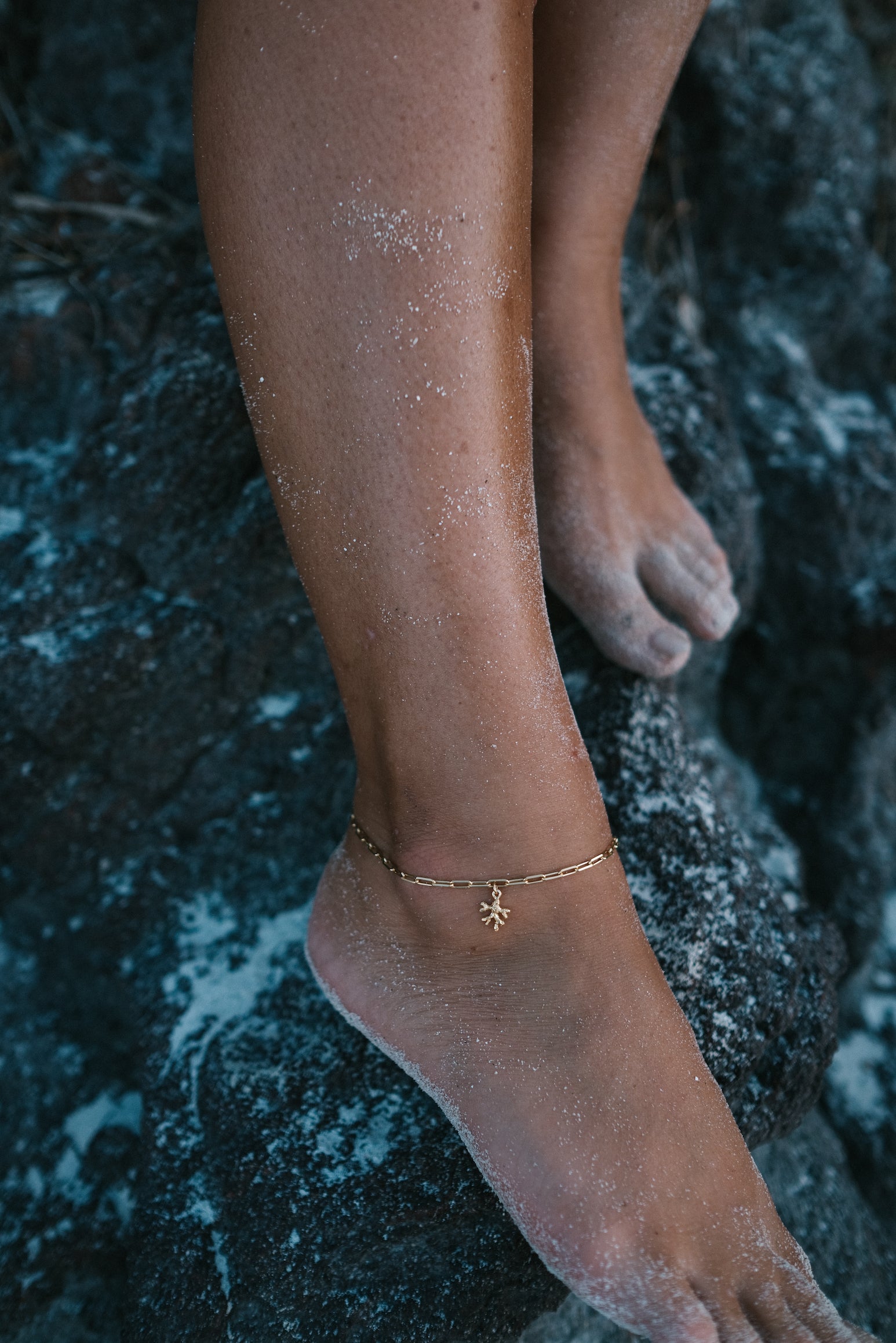 Coral anklet